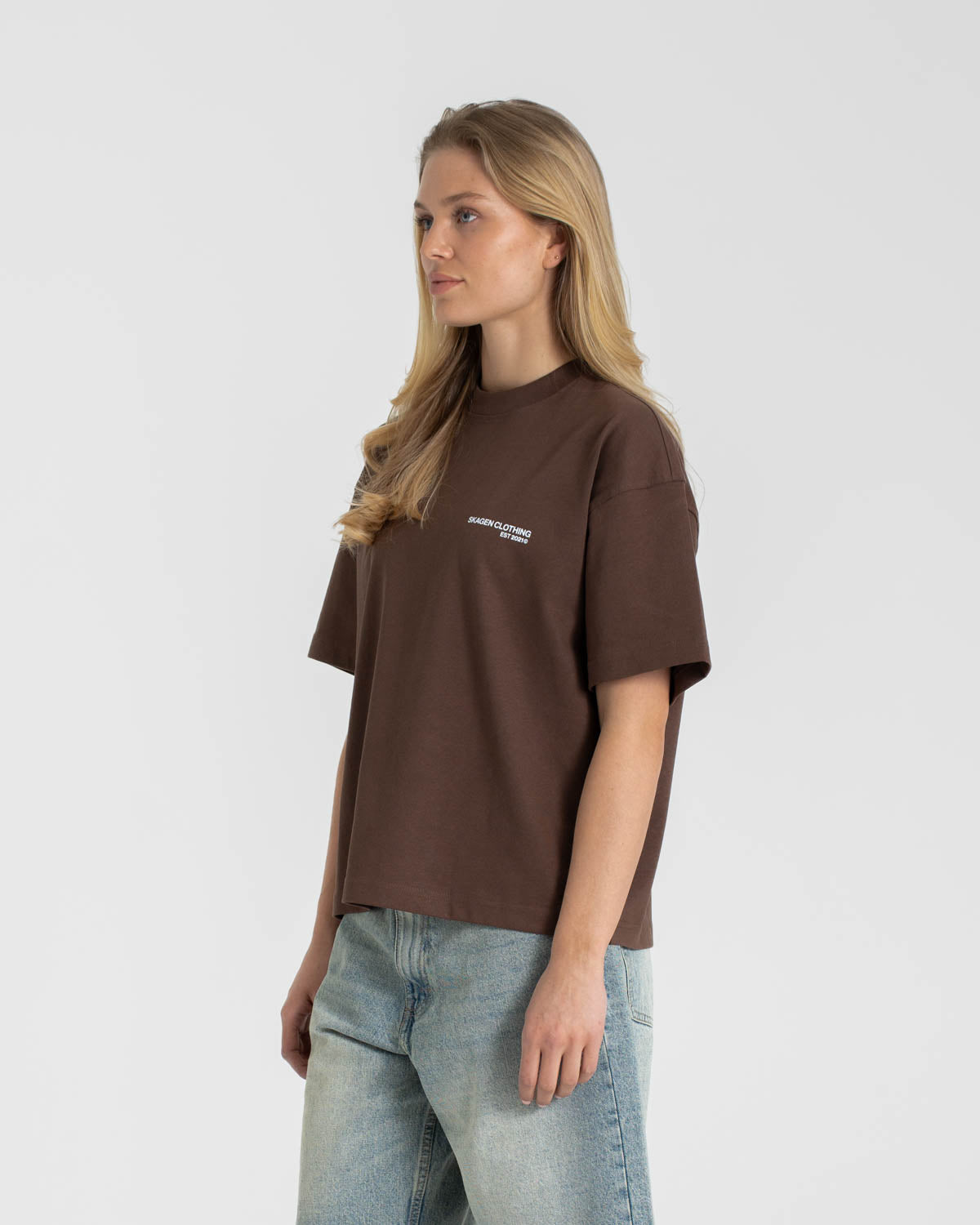 Everyday Essential T-Shirt Brown dame